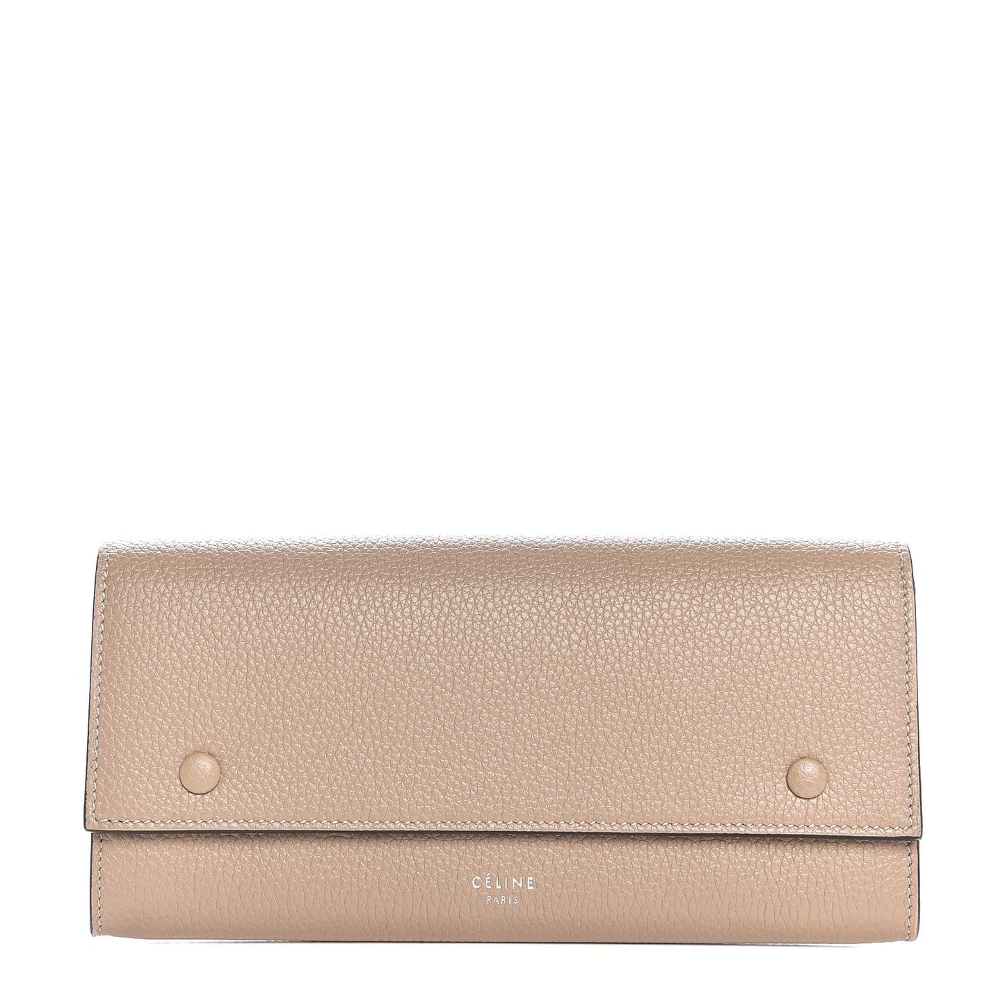 Calfskin Large Multifunction Flap Wallet Dune
