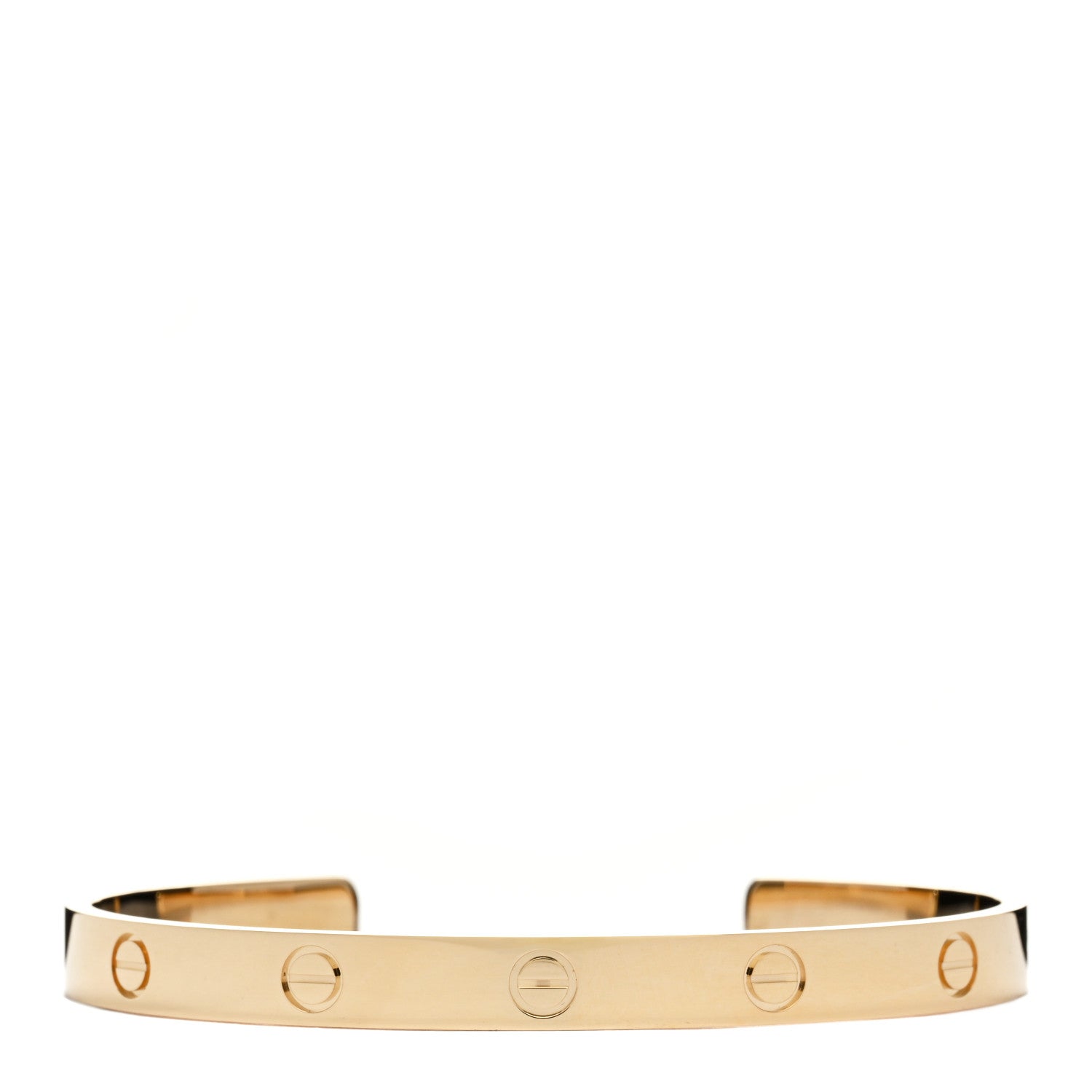 Cartier 18K Yellow Gold LOVE Cuff Bracelet 19 1 of 4
