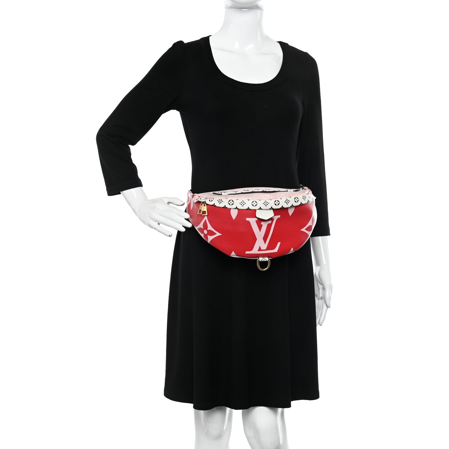 Louis Vuitton Monogram Giant Bumbag Rouge 2 of 15