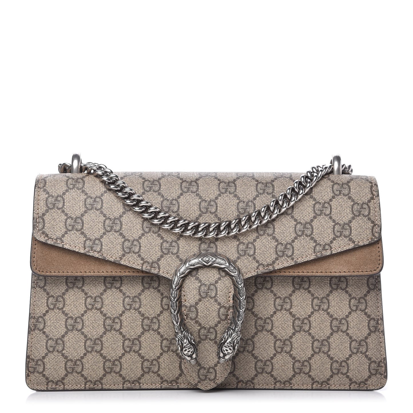 GG Supreme Monogram Small Dionysus Shoulder Bag Taupe