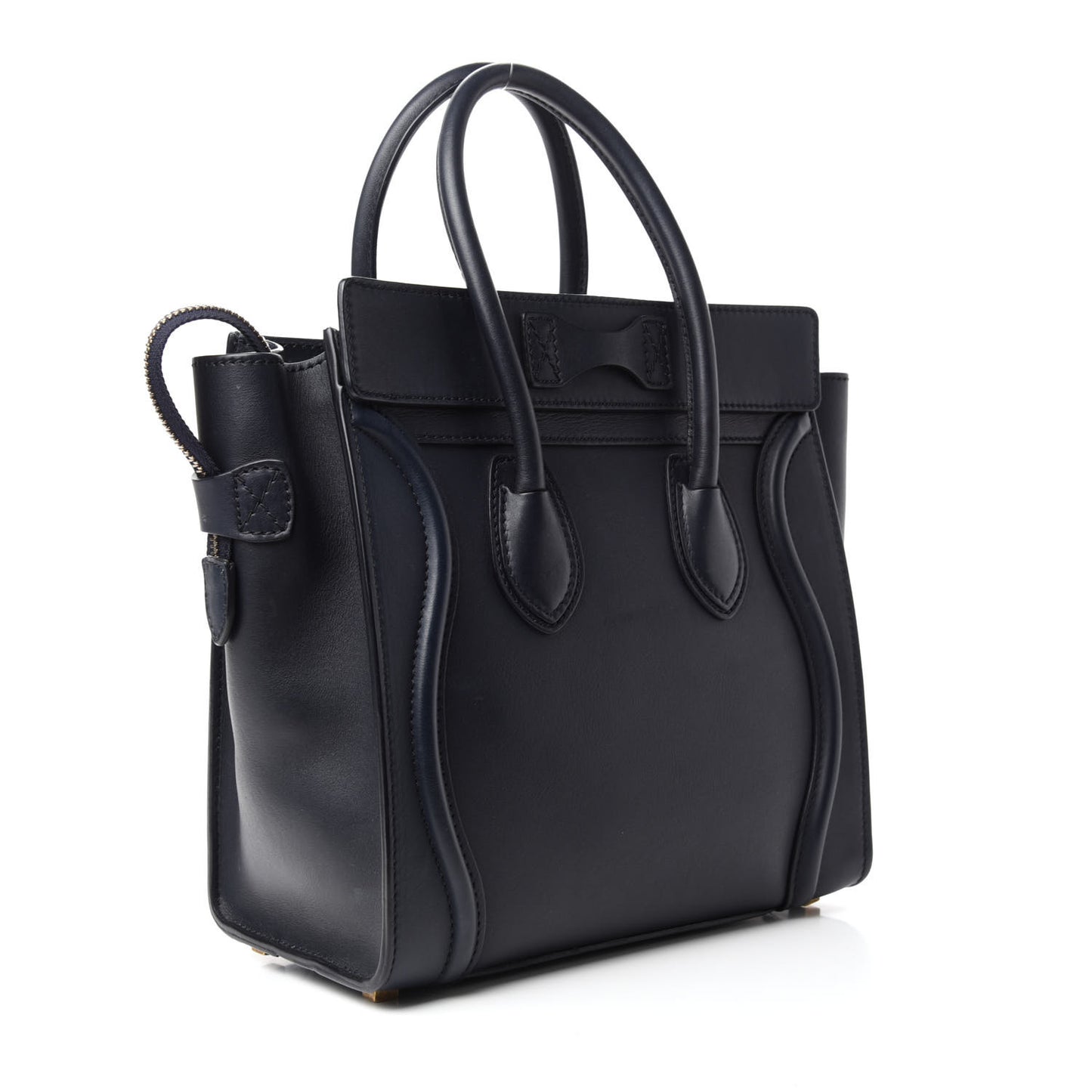 Smooth Calfskin Micro Luggage Navy Blue