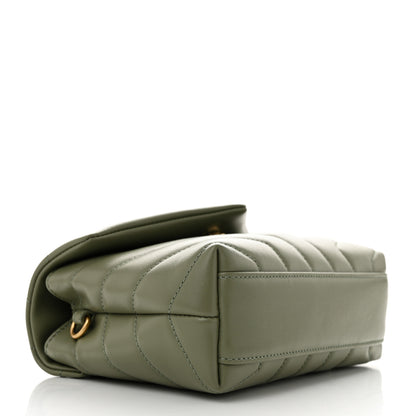 Saint Laurent Calfskin Y Quilted Monogram Toy Loulou Crossbody Bag Light Sage 4 of 11
