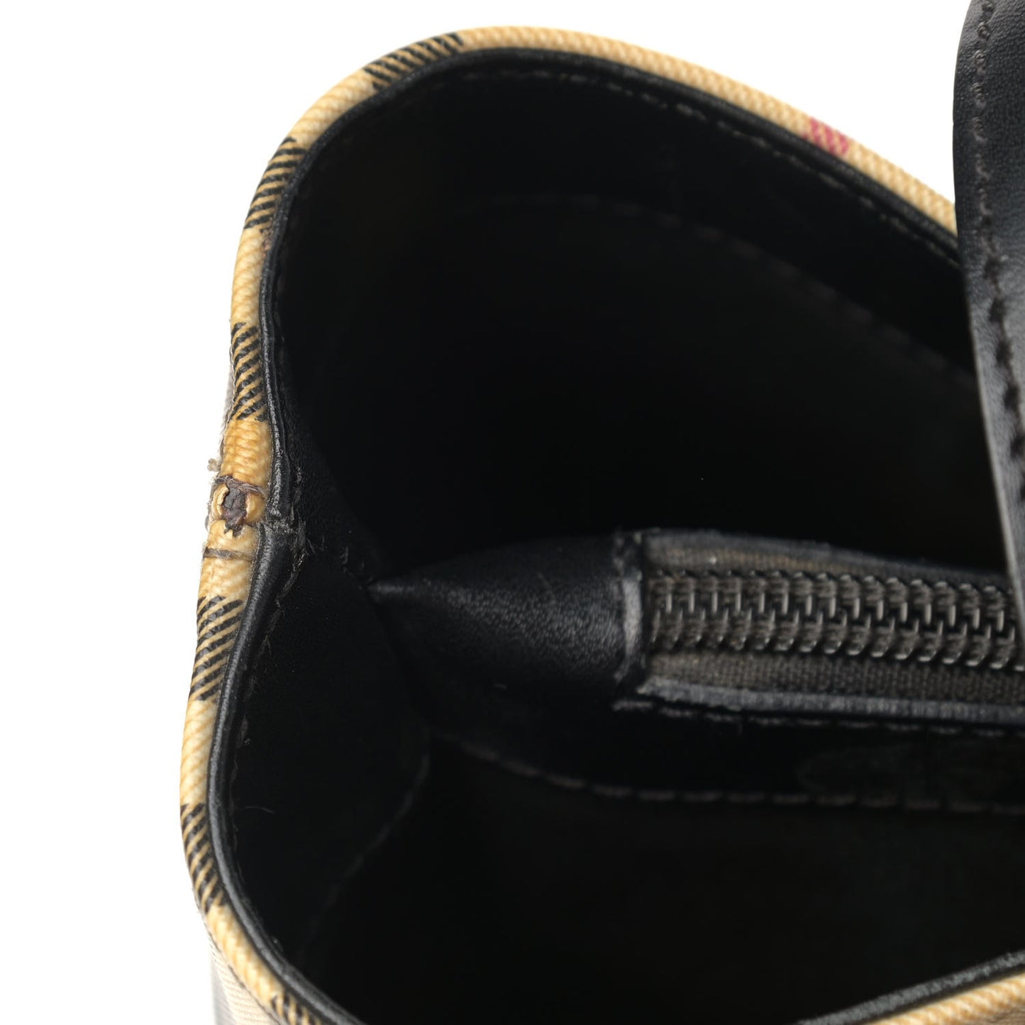 House Check Small Tote Black