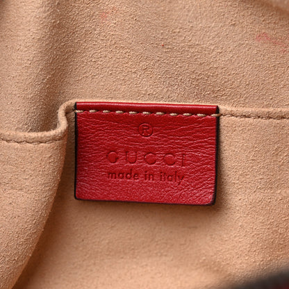 Gucci Calfskin Matelasse GG Marmont Belt Bag 95 38 Hibiscus Red 6 of 17