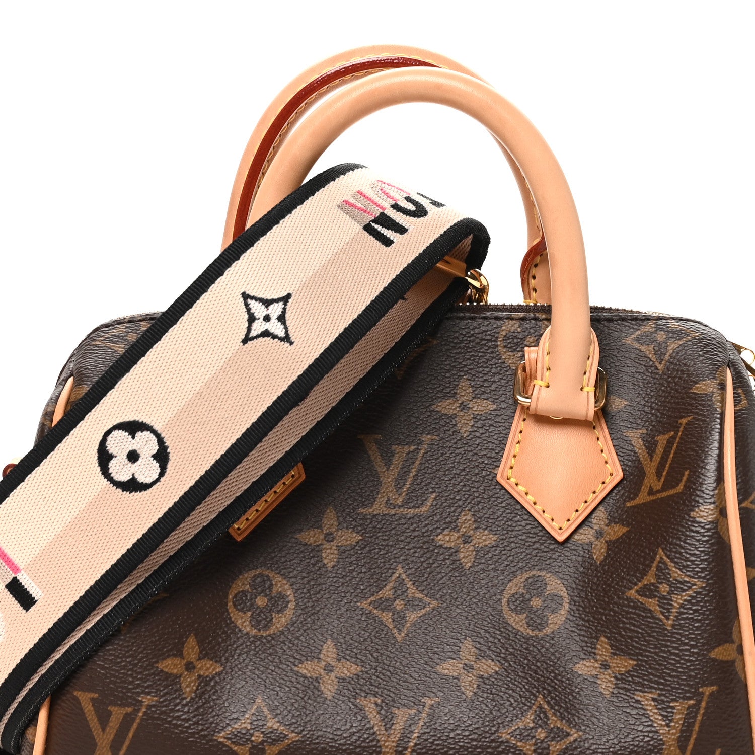 Louis Vuitton Monogram Speedy Bandouliere 20 Black 7 of 10