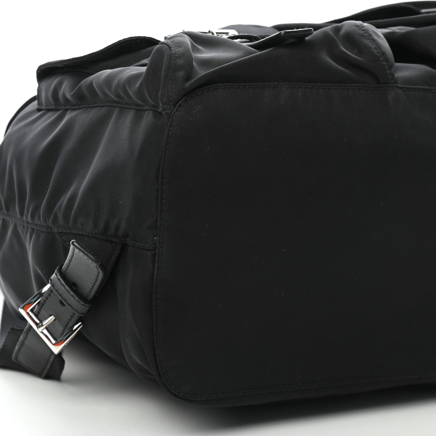 Prada Tessuto Nylon Saffiano Medium Backpack Black 7 of 8