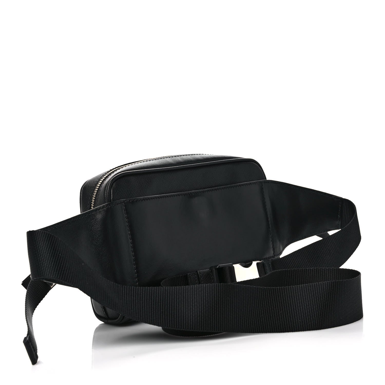 Prada Saffiano Belt Bag Black 2 of 8