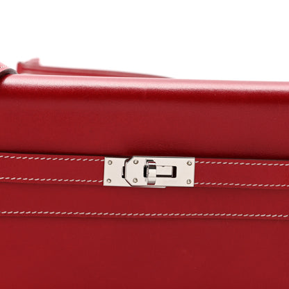 Hermes Box Kelly Wallet To Go Rock Rouge Piment 7 of 11
