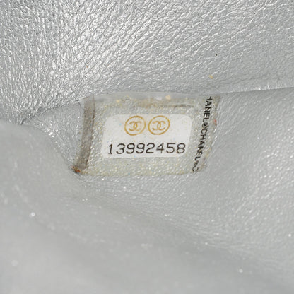 Chanel Metallic Lambskin Quilted Maxi Single Flap Silver 8 of 9