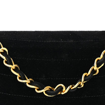 Chanel Velvet Horizontal Quilted Small Single Flap Black 9 of 13