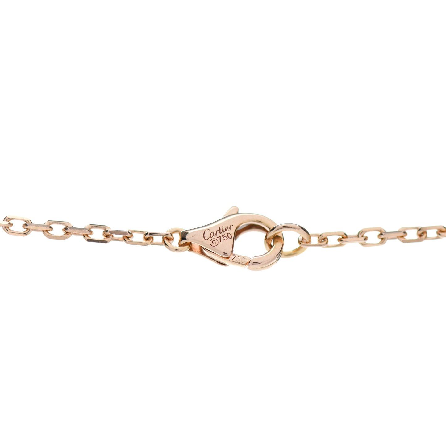 18K Pink White Yellow Gold Diamond Trinity Pendant Necklace