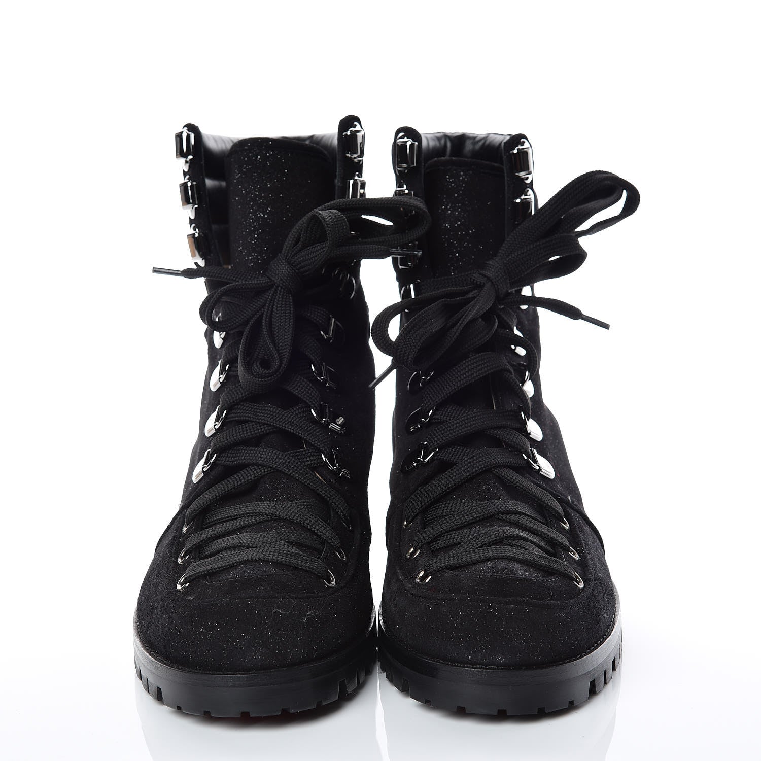 Christian Louboutin Crosta Star Who Runs Flat Boots 40.5 Black 2 of 8