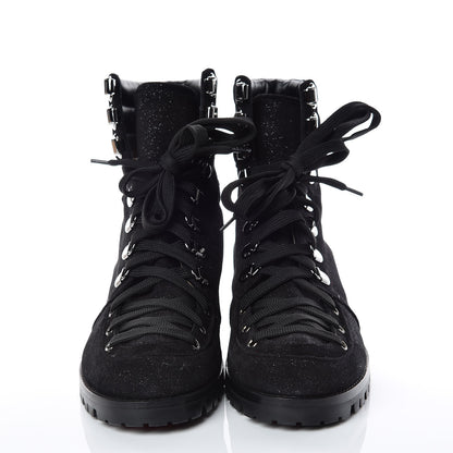 Christian Louboutin Crosta Star Who Runs Flat Boots 40.5 Black 2 of 8