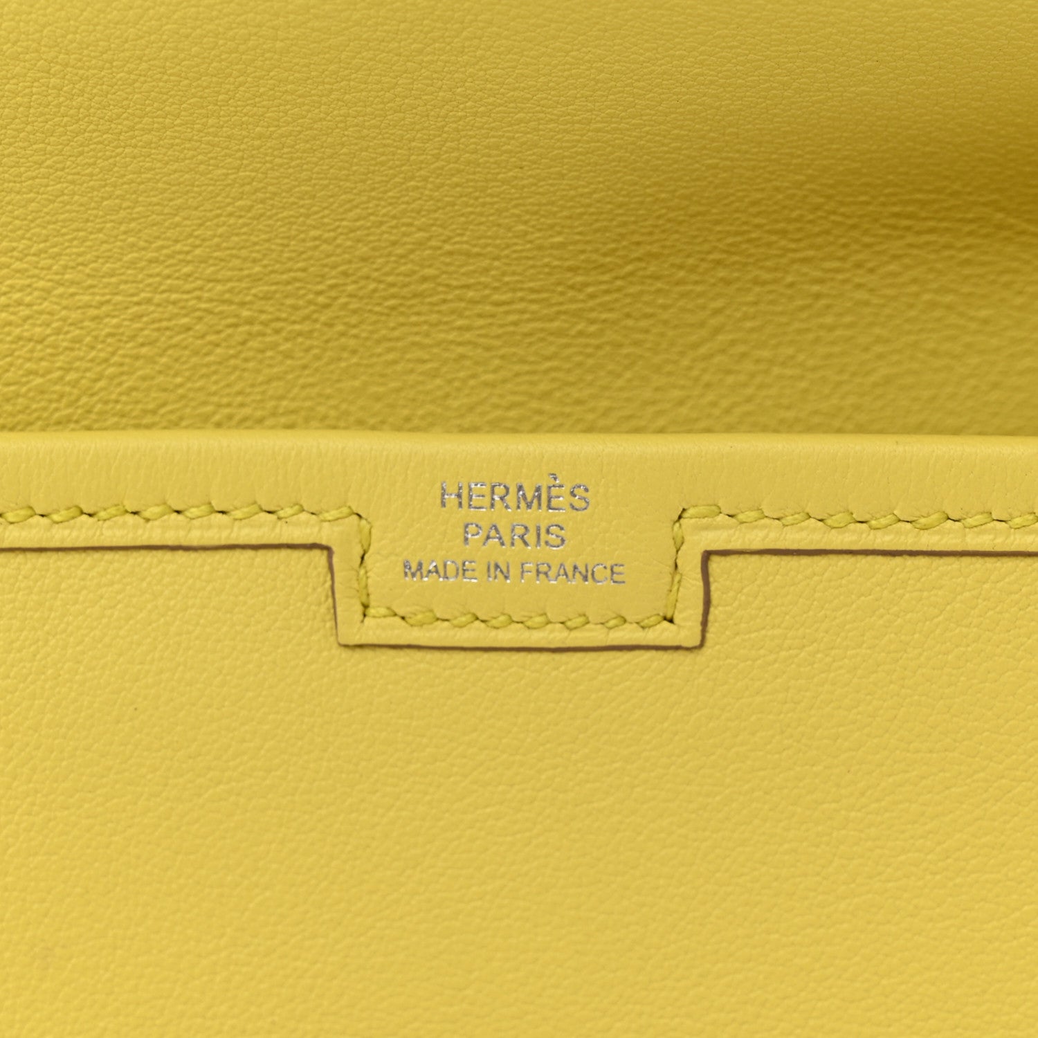Hermes Swift Jige Duo Clutch Lime 8 of 12