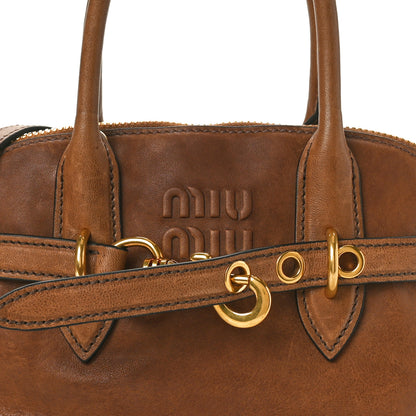 Miu Miu Nappa Aviator Small Aventure Bag Rovere 7 of 9