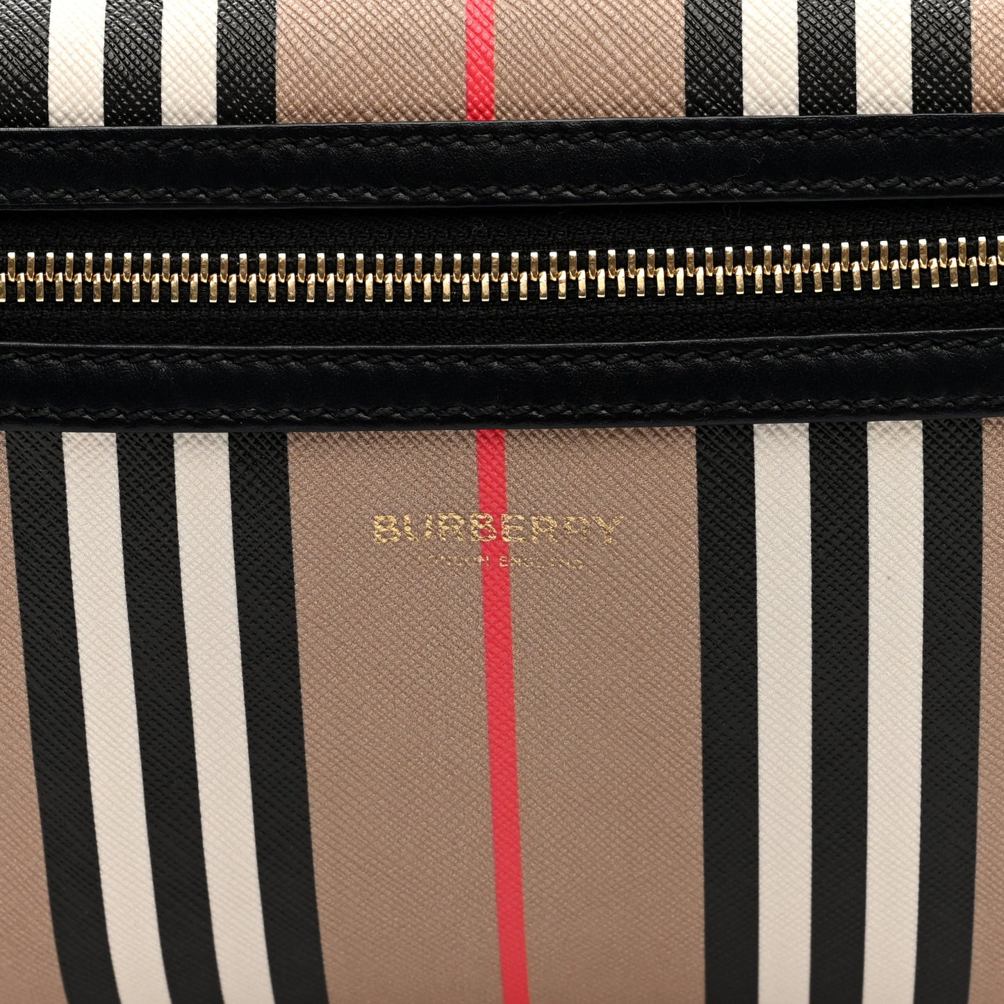E-Canvas Icon Stripe Sonny Bum Bag Archive Beige