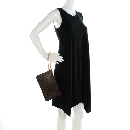 Louis Vuitton Monogram Neverfull MM GM Pochette Cherry 2 of 8