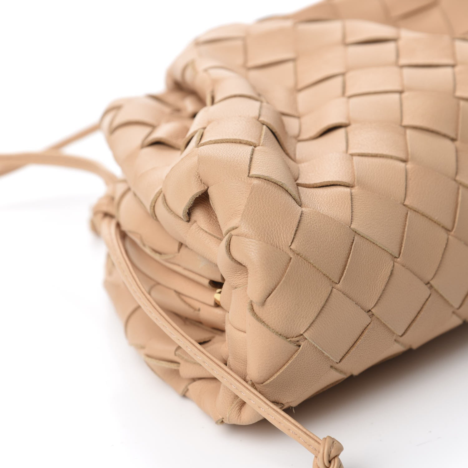 Bottega Veneta Nappa Intrecciato The Mini Pouch Almond 6 of 10