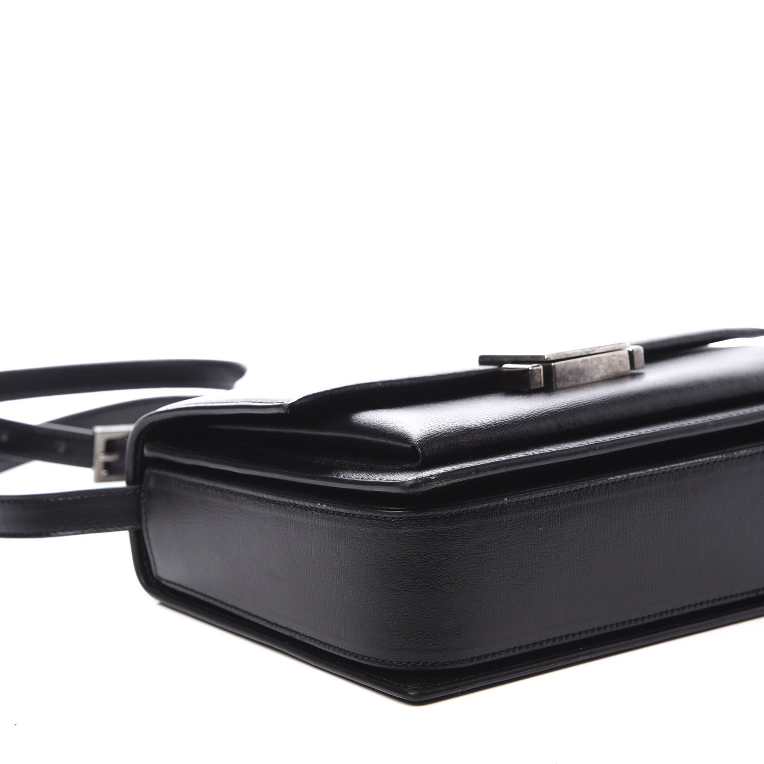 Saint Laurent Calfskin Medium Bellechasse Satchel Black 5 of 9
