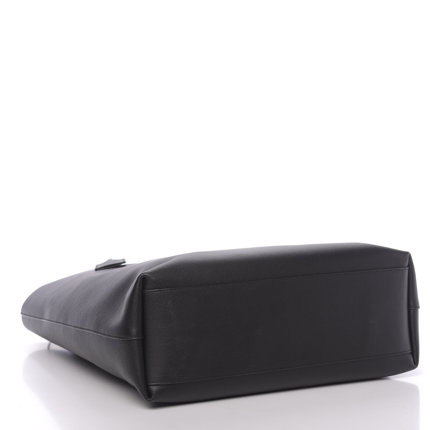 Saint Laurent Calfskin Bold Shopping Tote Black 3 of 9