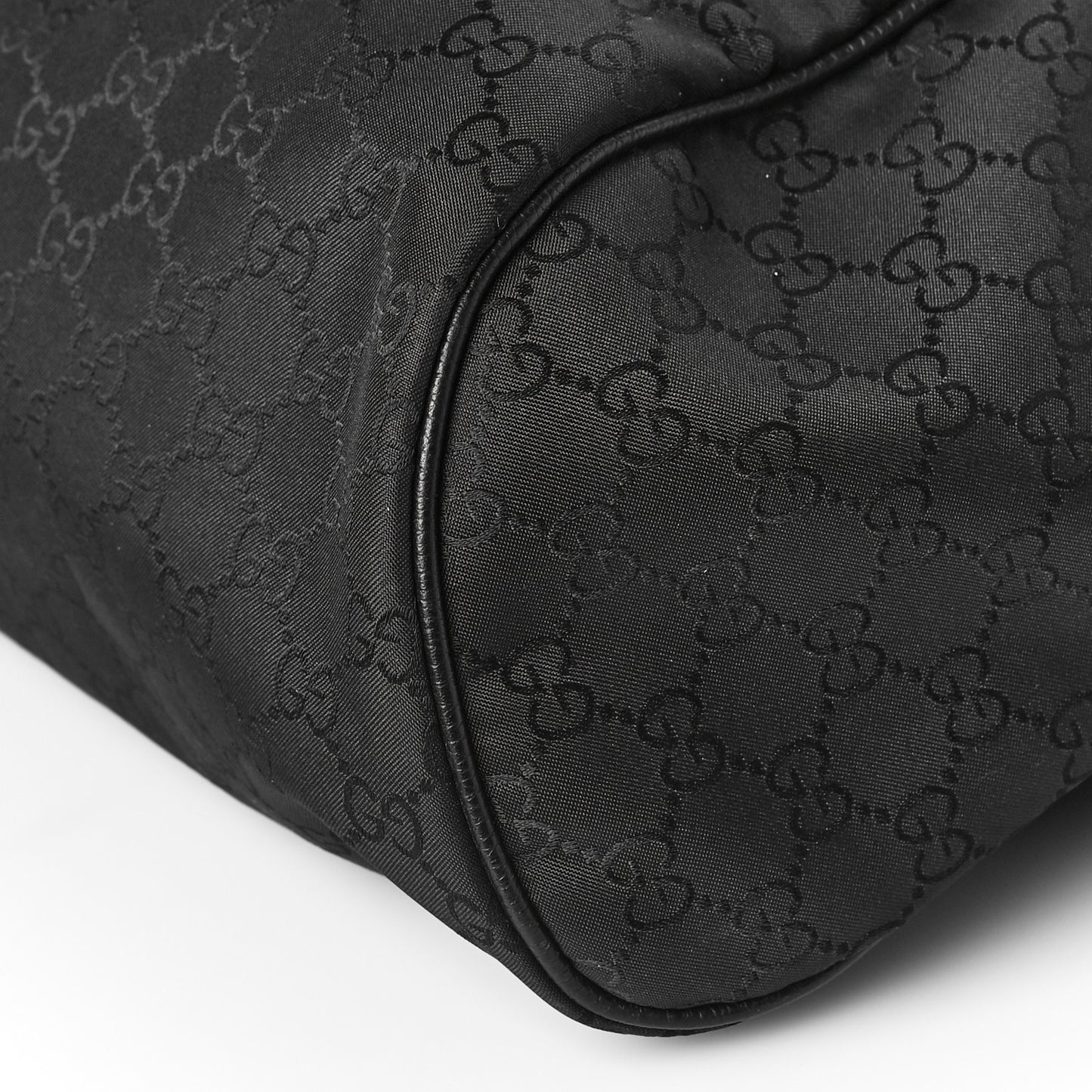 Nylon Monogram Slim Backpack Black
