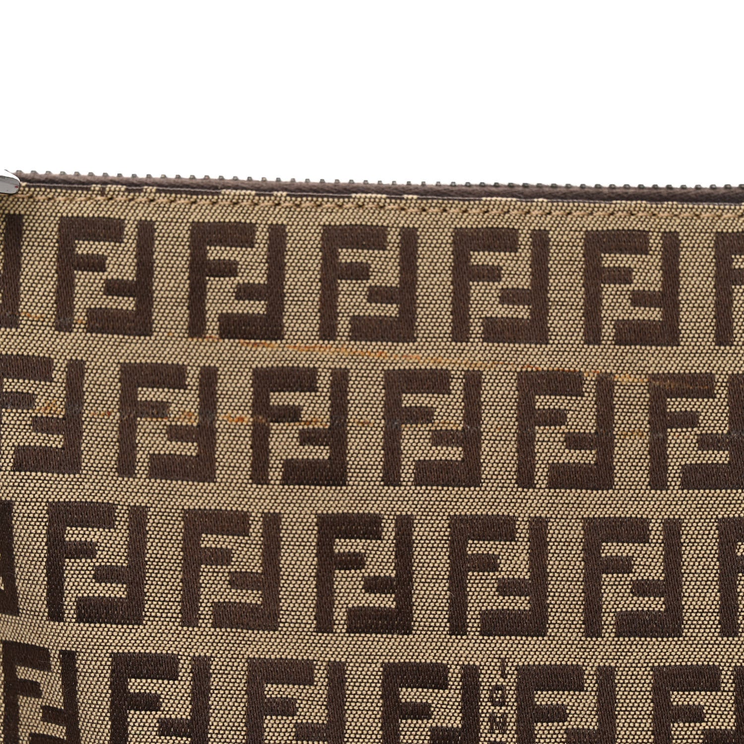 Fendi Zucchino Pouch Brown 10 of 10