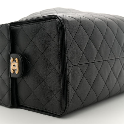 Chanel Caviar Quilted Large Chanel 25 Handbag Black 10 of 11