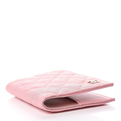 Chanel Iridescent Caviar Quilted Passport Holder Pink 4 of 8