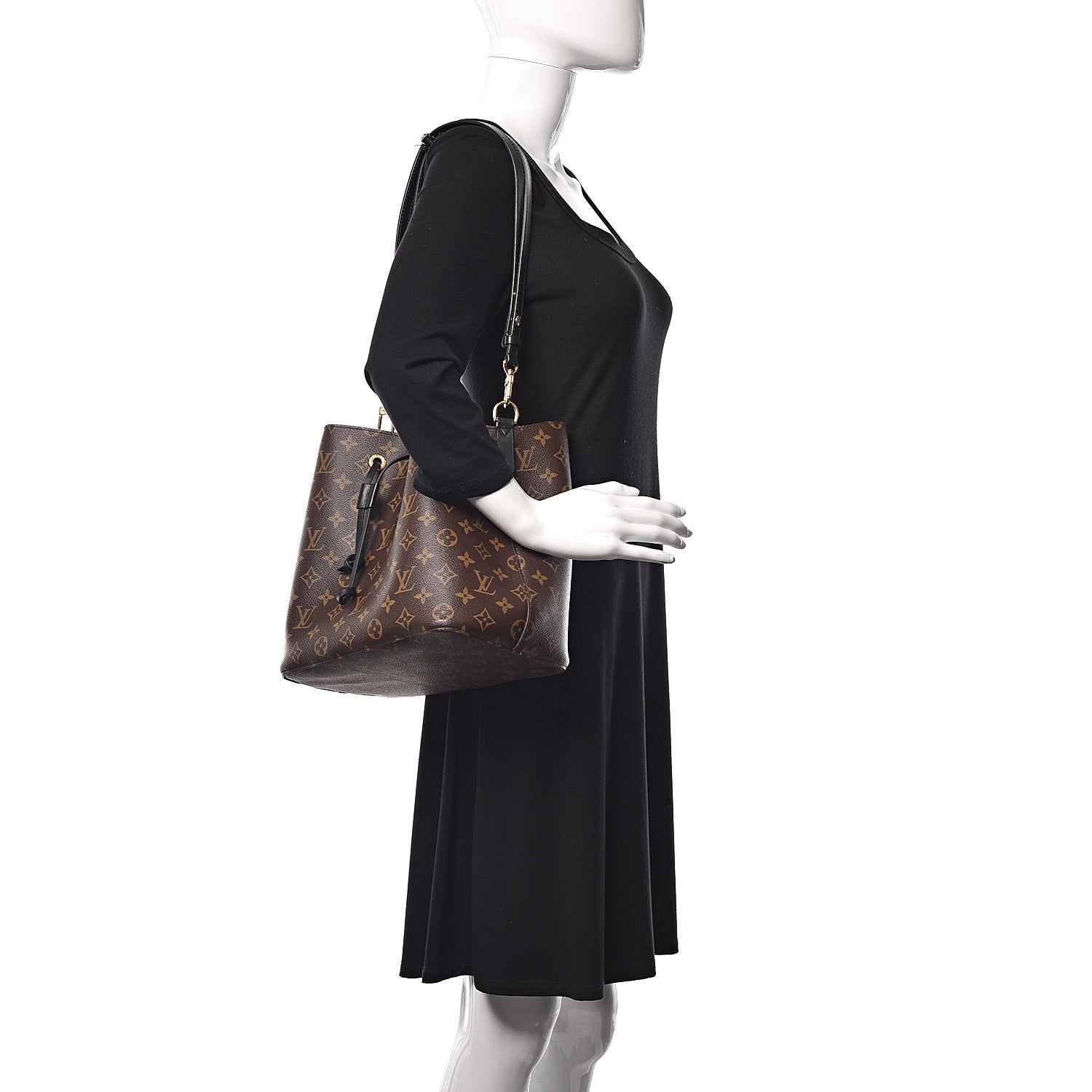 Louis Vuitton Monogram Neonoe MM Black 2 of 9