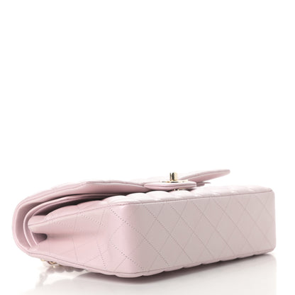 Chanel Iridescent Calfskin Quilted Medium Double Flap Light Pink 4 of 11