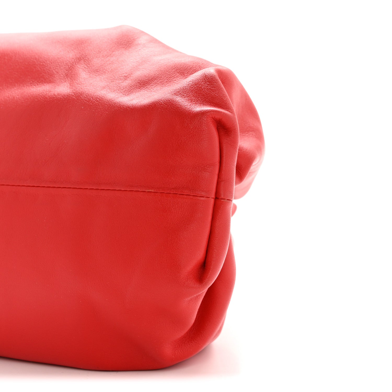 Bottega Veneta Smooth Butter Calf The Pouch Oversized Clutch Bright Red 10 of 13
