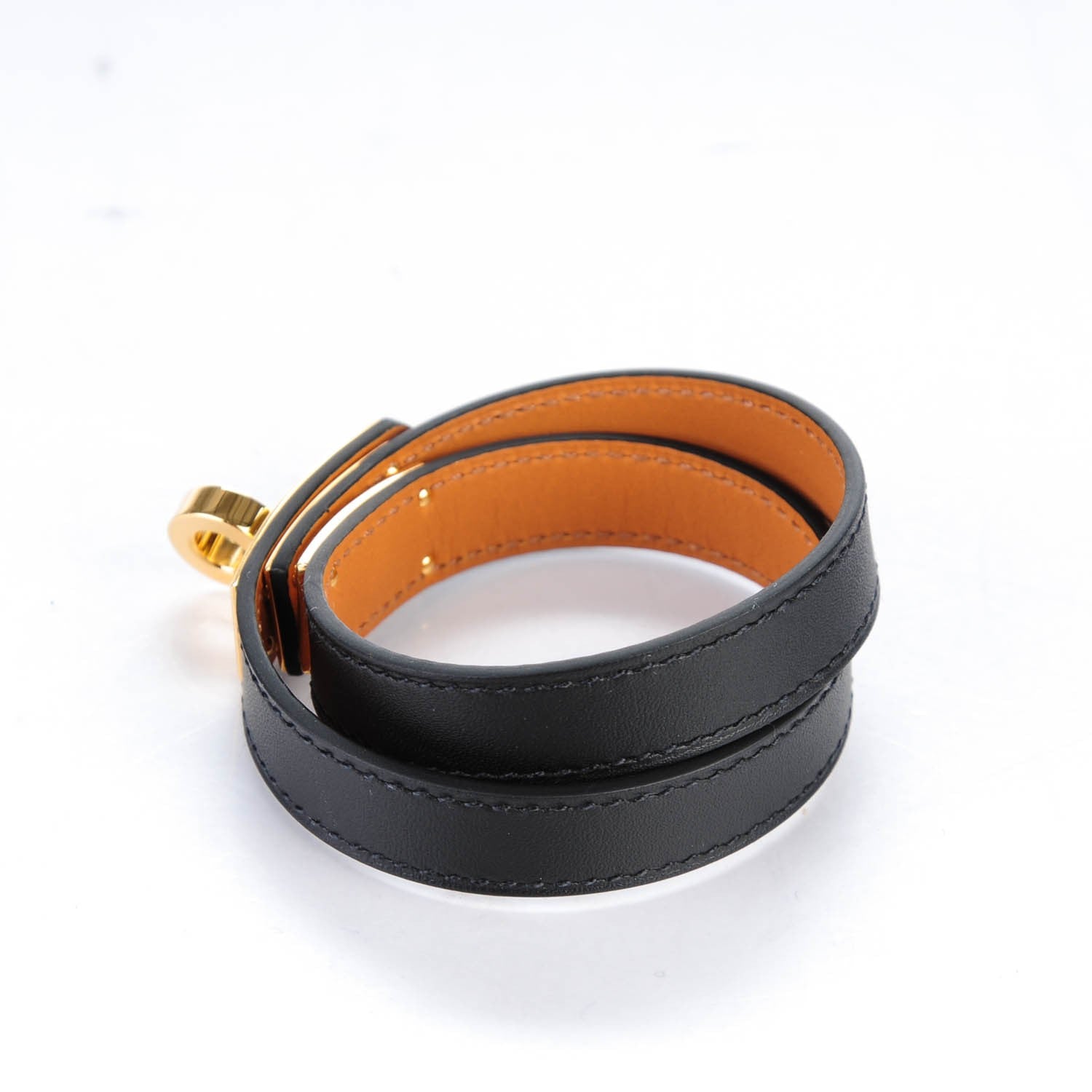 Hermes Chamonix Kelly Double Tour Bracelet M Black 3 of 7