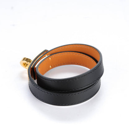 Hermes Chamonix Kelly Double Tour Bracelet M Black 3 of 7