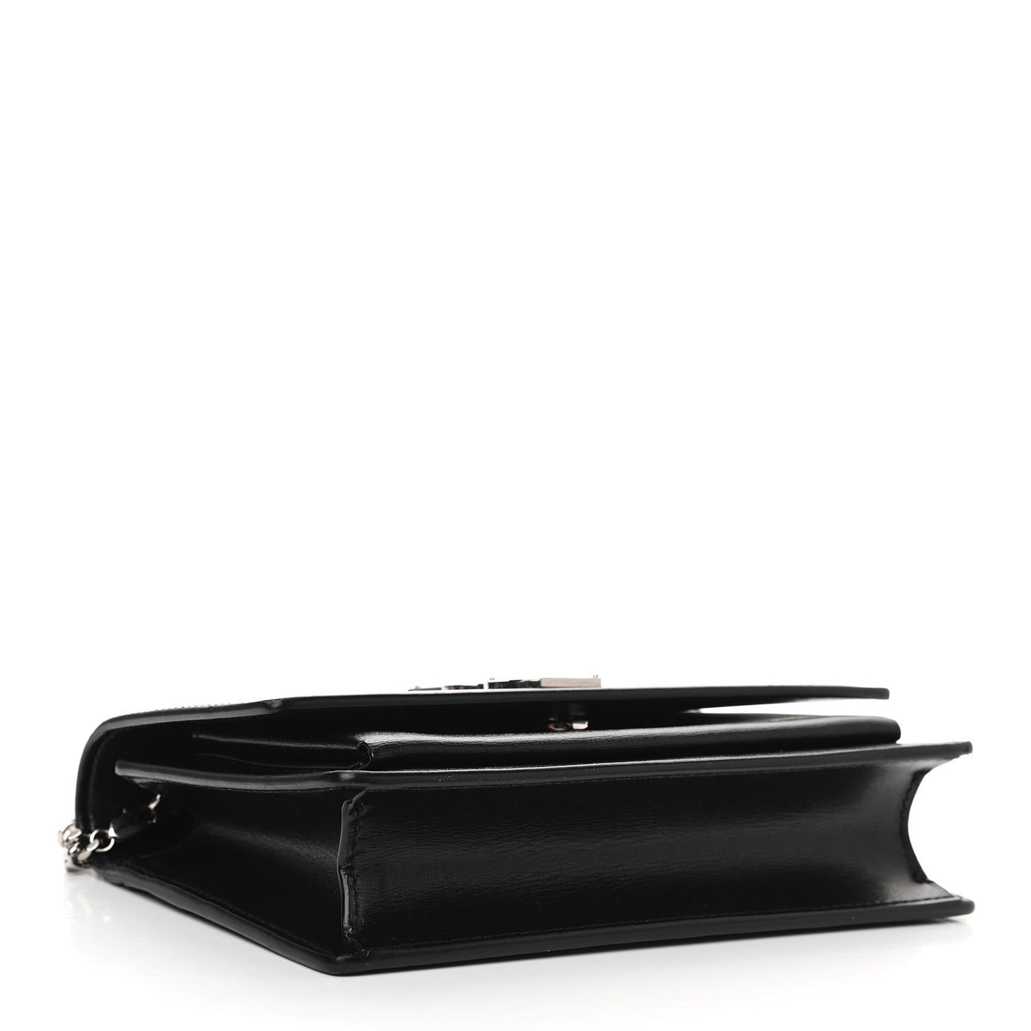 Calfskin Monogram Sunset Chain Wallet Black