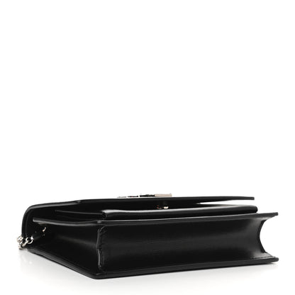 Saint Laurent Calfskin Monogram Sunset Chain Wallet Black 4 of 17