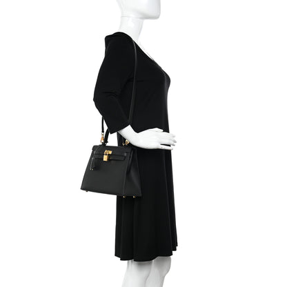 Hermes Epsom Kelly Sellier 25 Black 2 of 10