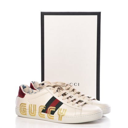Gucci X SEGA Calfskin Ayers Web Guccy Womens Ace Sneakers 39.5 White 11 of 11