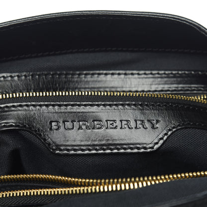 Burberry House Check Bridle Calfskin Medium Gosford Hobo Black 10 of 13