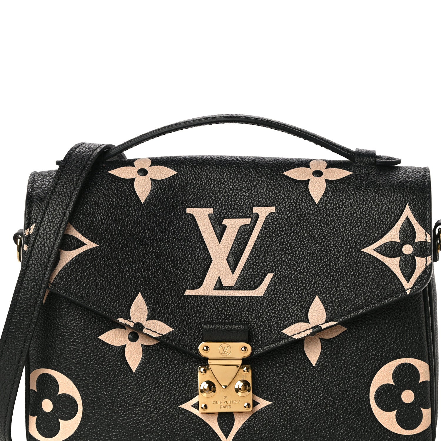 Louis Vuitton Empreinte Monogram Giant Pochette Metis Black Beige 6 of 9
