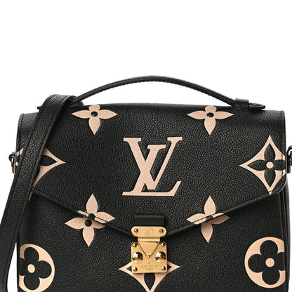 Louis Vuitton Empreinte Monogram Giant Pochette Metis Black Beige 6 of 9