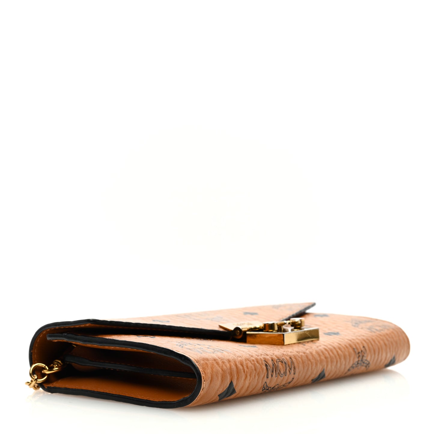 Visetos Large Patricia Wallet On Chain Cognac