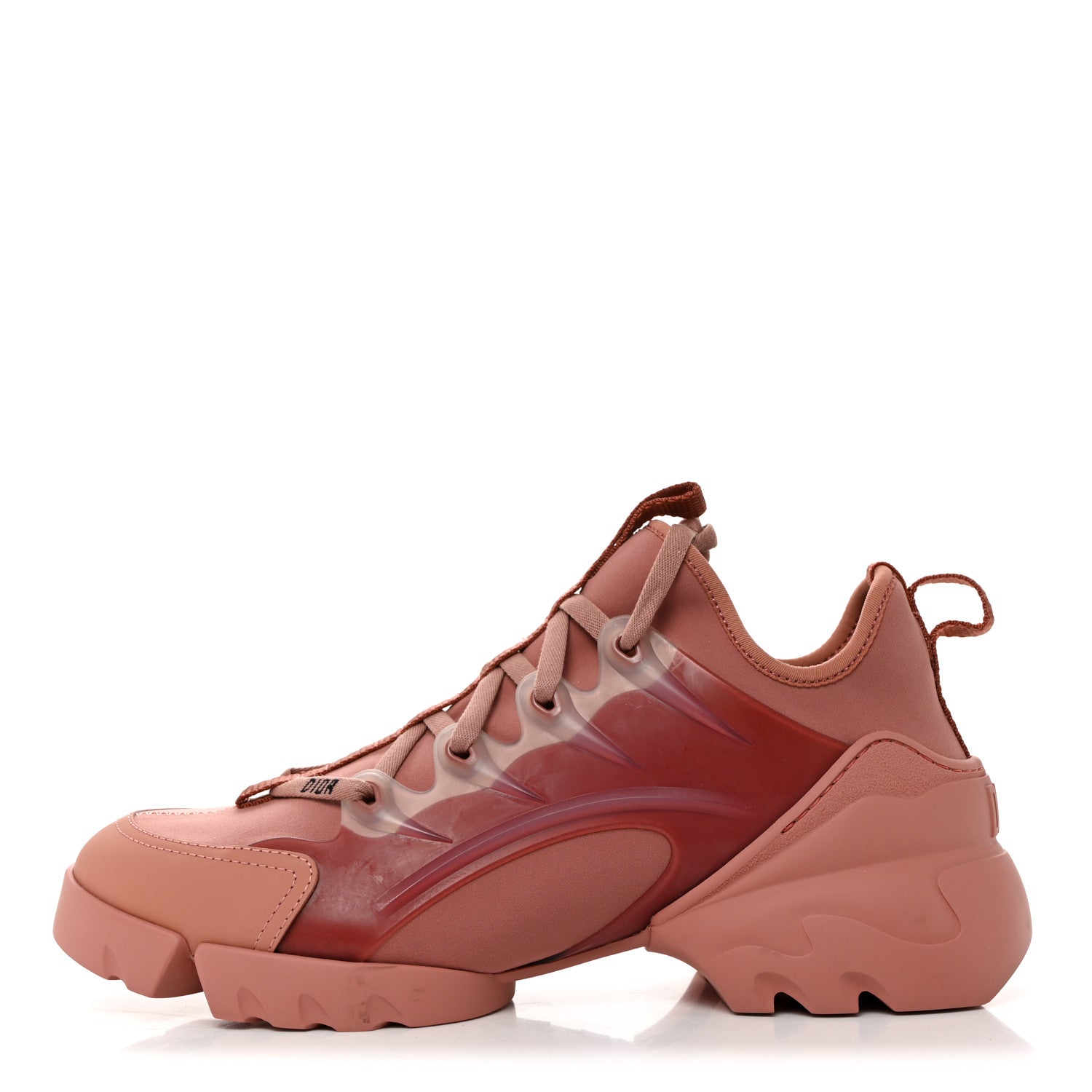 Christian Dior Neoprene Rubber Womens D-Connect Sneakers 39 Deep Nude 1 of 8