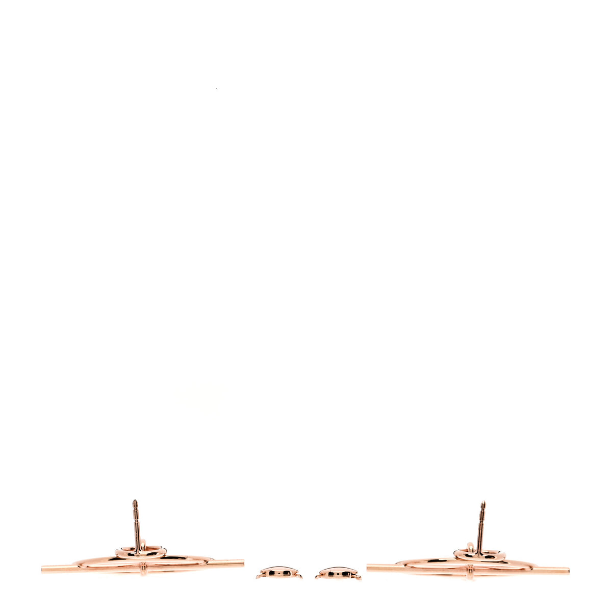 18K Rose Gold PM Loop Earrings