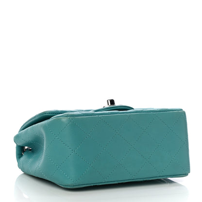 Chanel Lambskin Quilted Mini Square Flap Turquoise 4 of 14