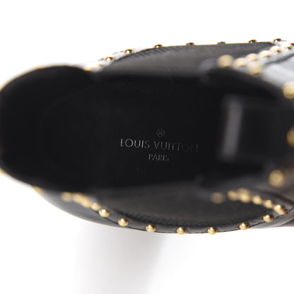 Louis Vuitton Calfskin Rockabilly Chelsea Ankle Boots 38 Black 8 of 10