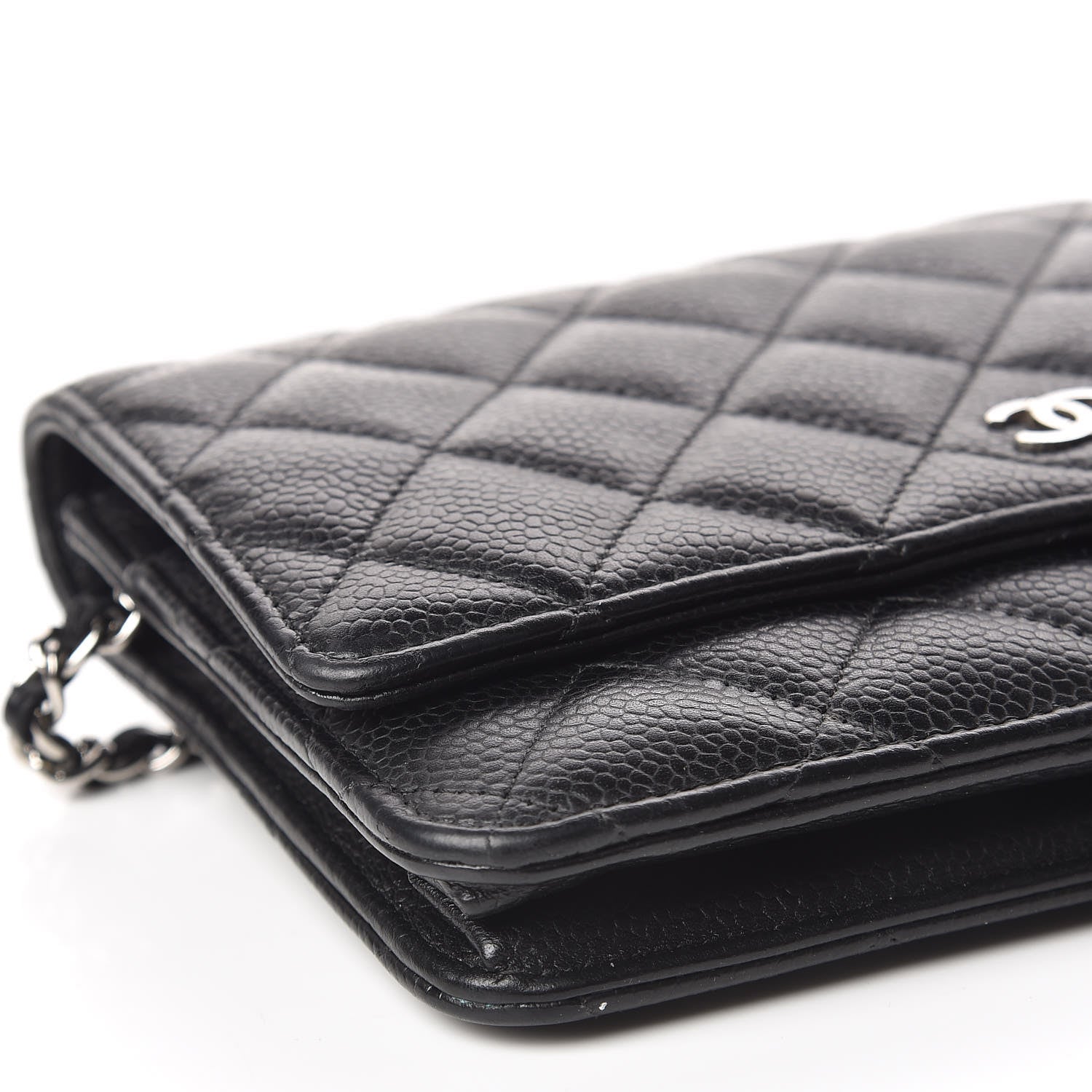 Chanel Caviar Quilted Wallet On Chain WOC Black 5 of 11