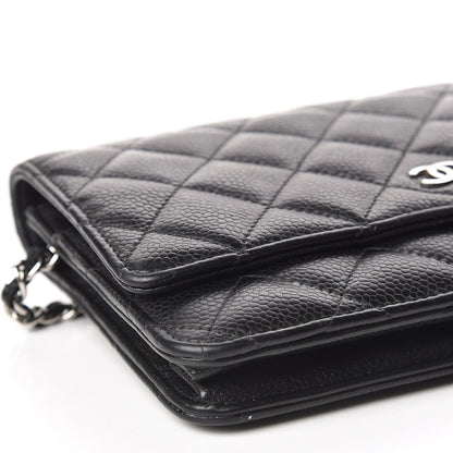 Chanel Caviar Quilted Wallet On Chain WOC Black 5 of 11