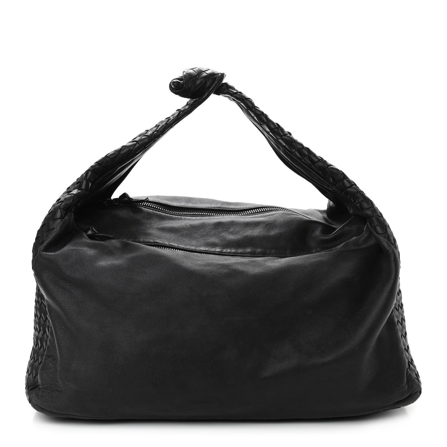 Bottega Veneta Nappa Intrecciato Large Knot Hobo Black 1 of 10