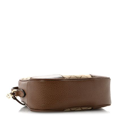 Gucci Monogram Mini Bree Messenger Bag Beige Tabacco 4 of 14