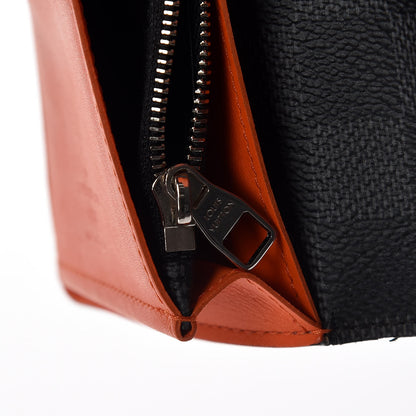 Louis Vuitton Damier Graphite Stripe Brazza Wallet Orange 9 of 10